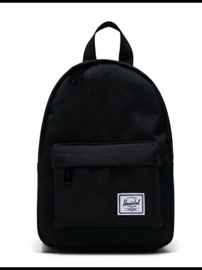 Herschel Supply Co Black Outside Striped Red Inside Unisex Zippered Backpack
